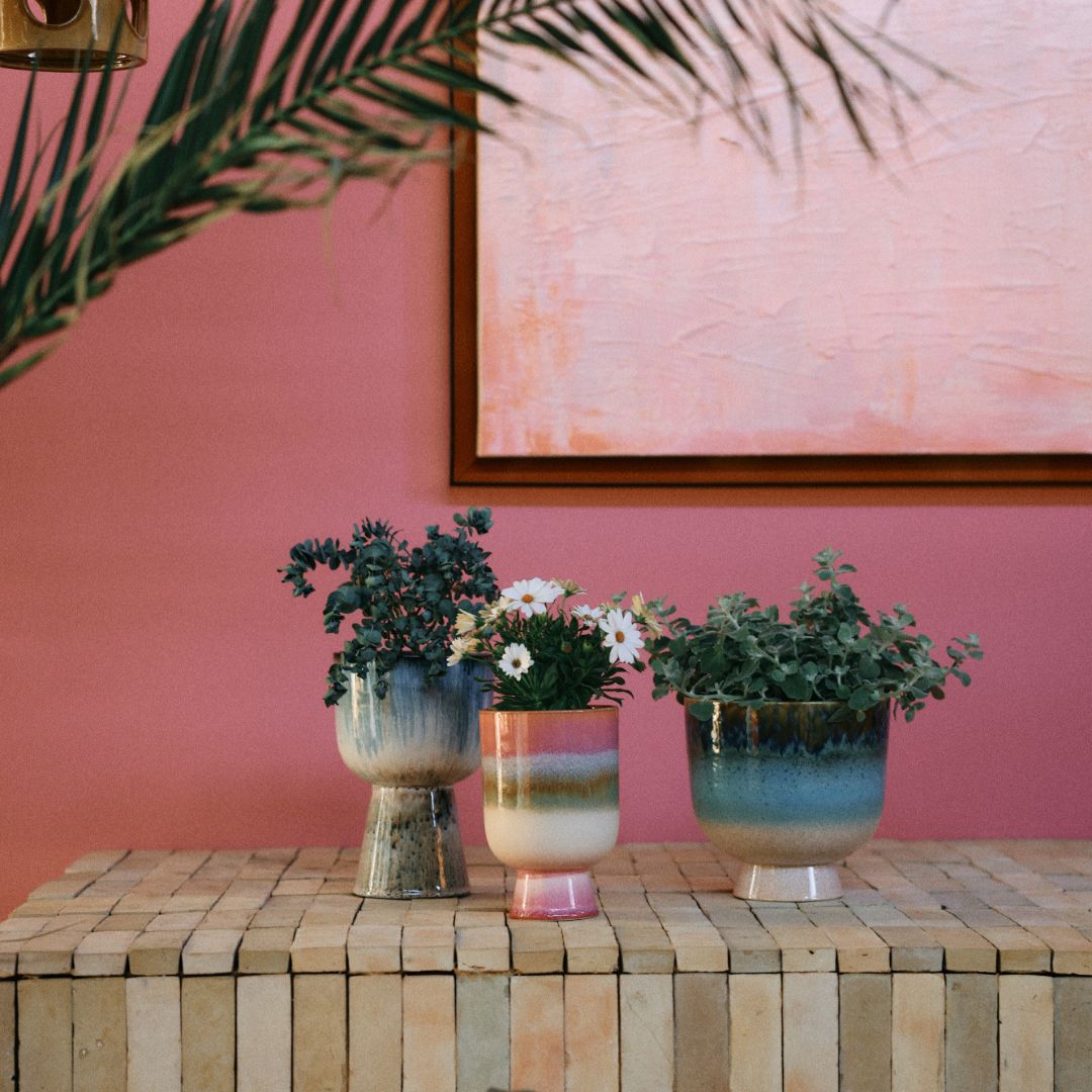 Hk Living - Keramik - Blomsterkrukke - Rosefield