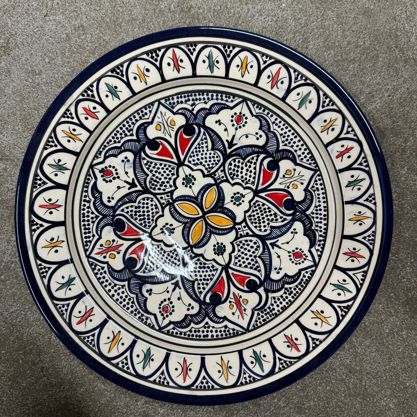 Marokkansk Fad - Dia 30 Cm