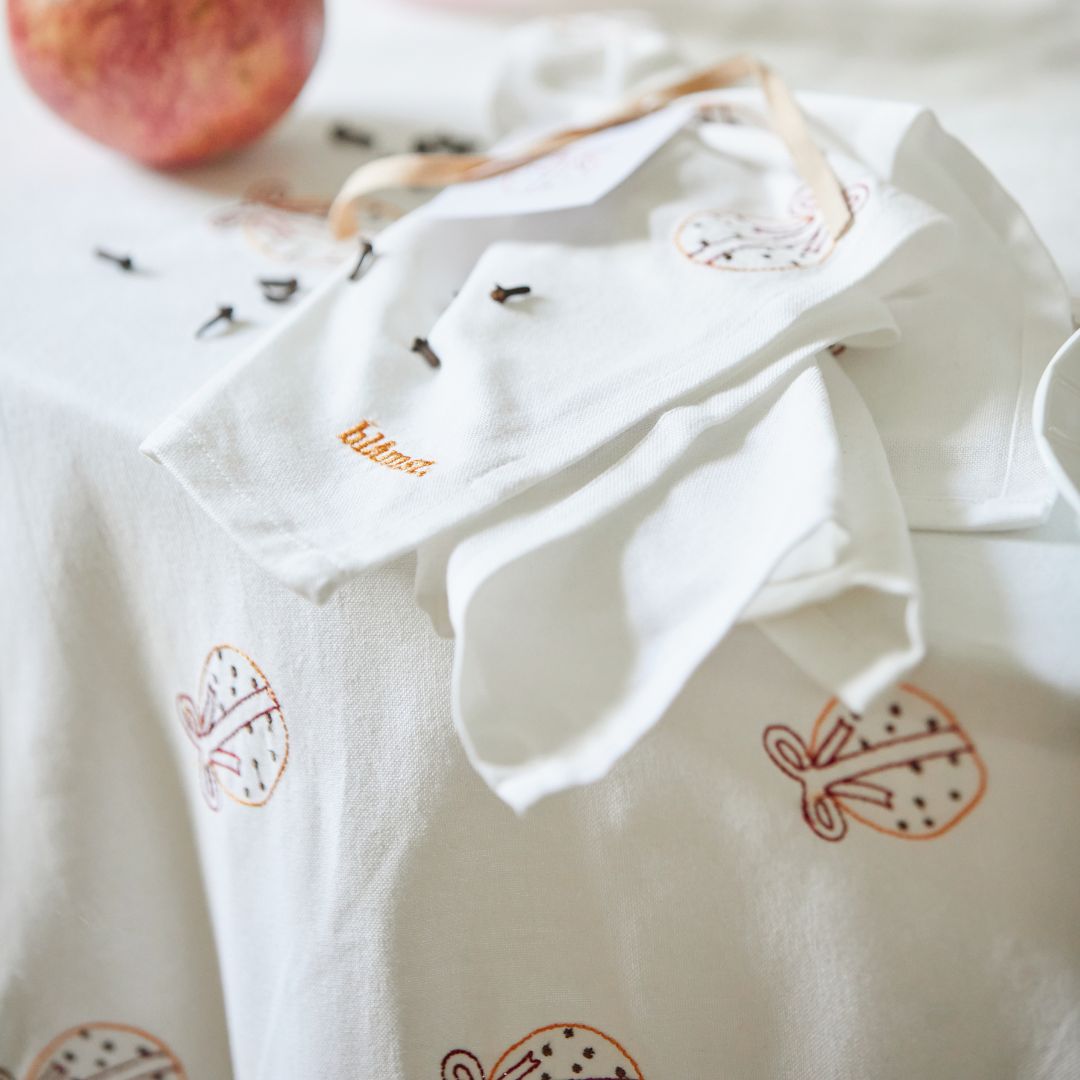 Blåmst Dug - Appelsiner