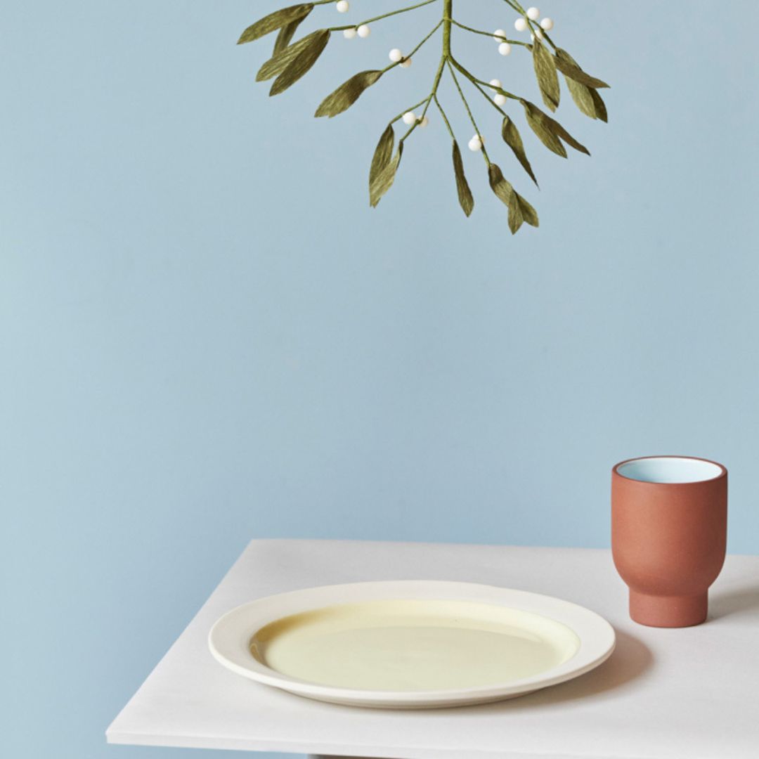 STUDIO ABOUT Keramik Kop - Terracotta/Blue- 2-Pak