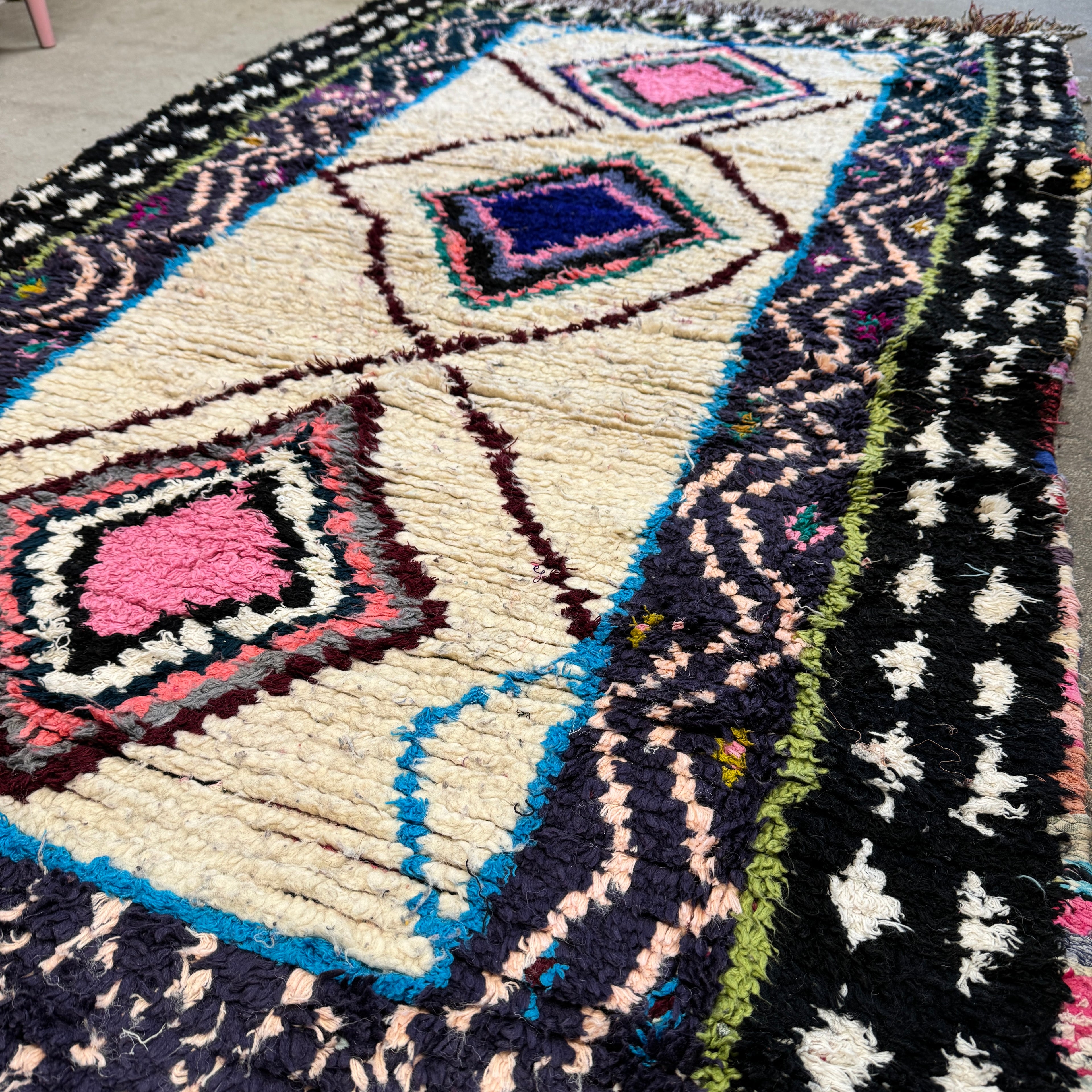 Marokkansk Boujaad Tæppe (114 x 195 cm)
