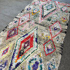 Marokkansk Boucherouite Tæppe (94 x 196 cm)