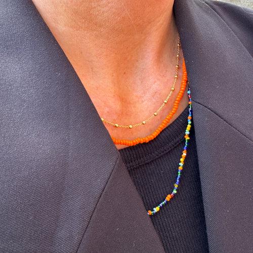 Annavii Perlekæde Multifarvet