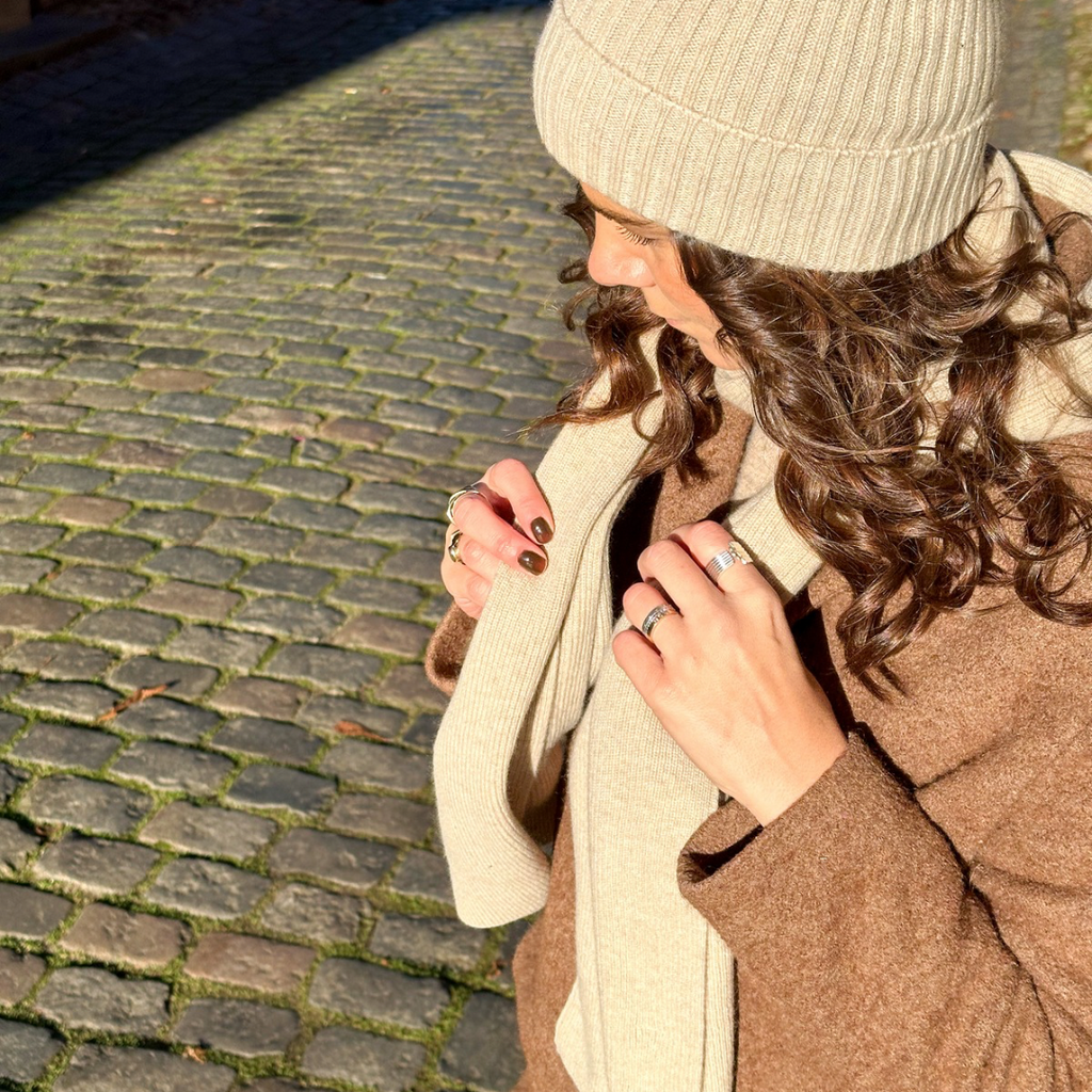 Cashmere Tørklæde - Beige