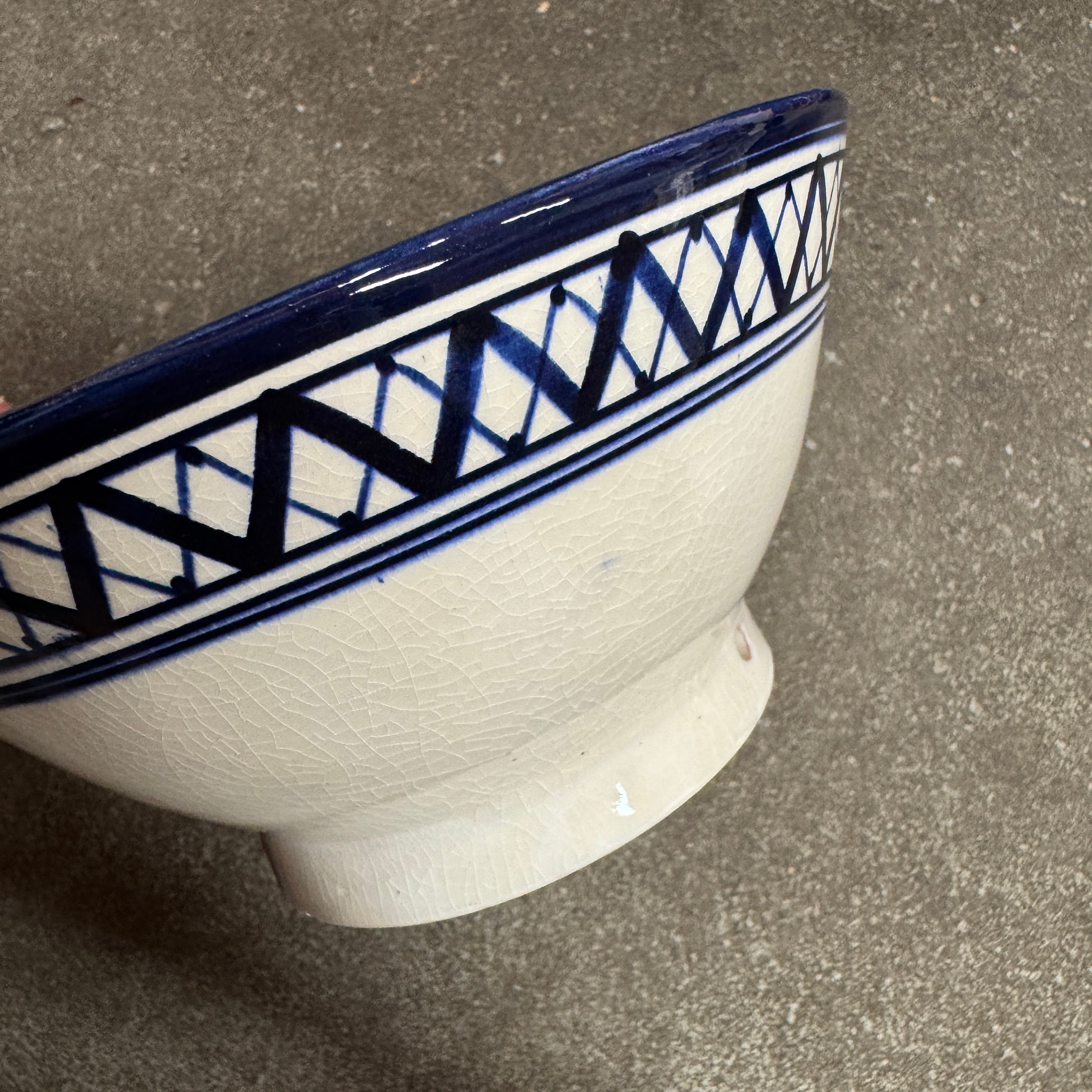 Marokkansk keramikskål - Dia 18 Cm - Mønstret