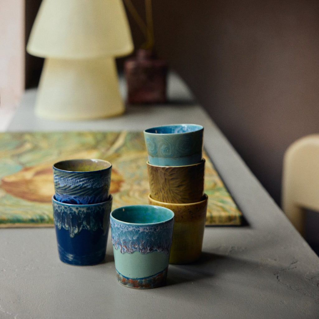 HK Living - Kaffe Kopper - Van Gogh - 2-Pak