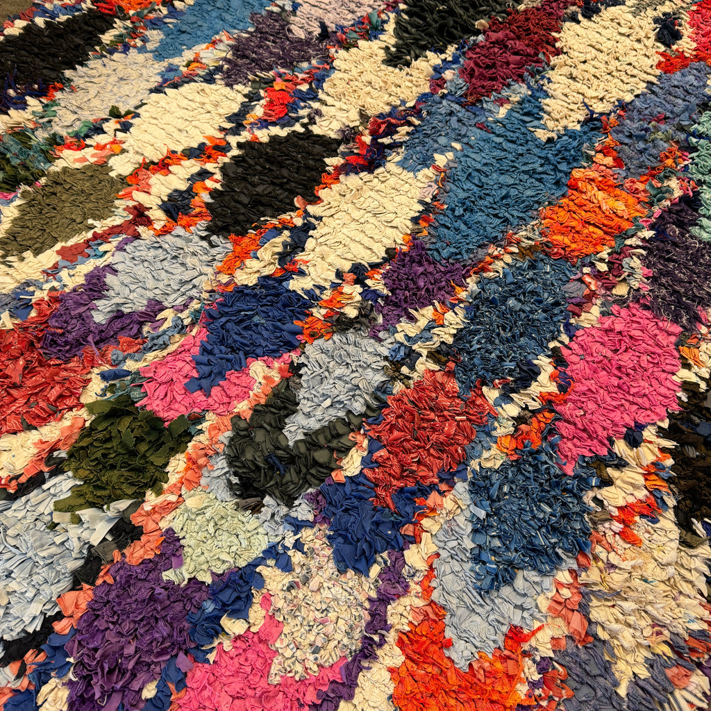 Marokkansk Boucherouite Tæppe (130 x 220 cm)