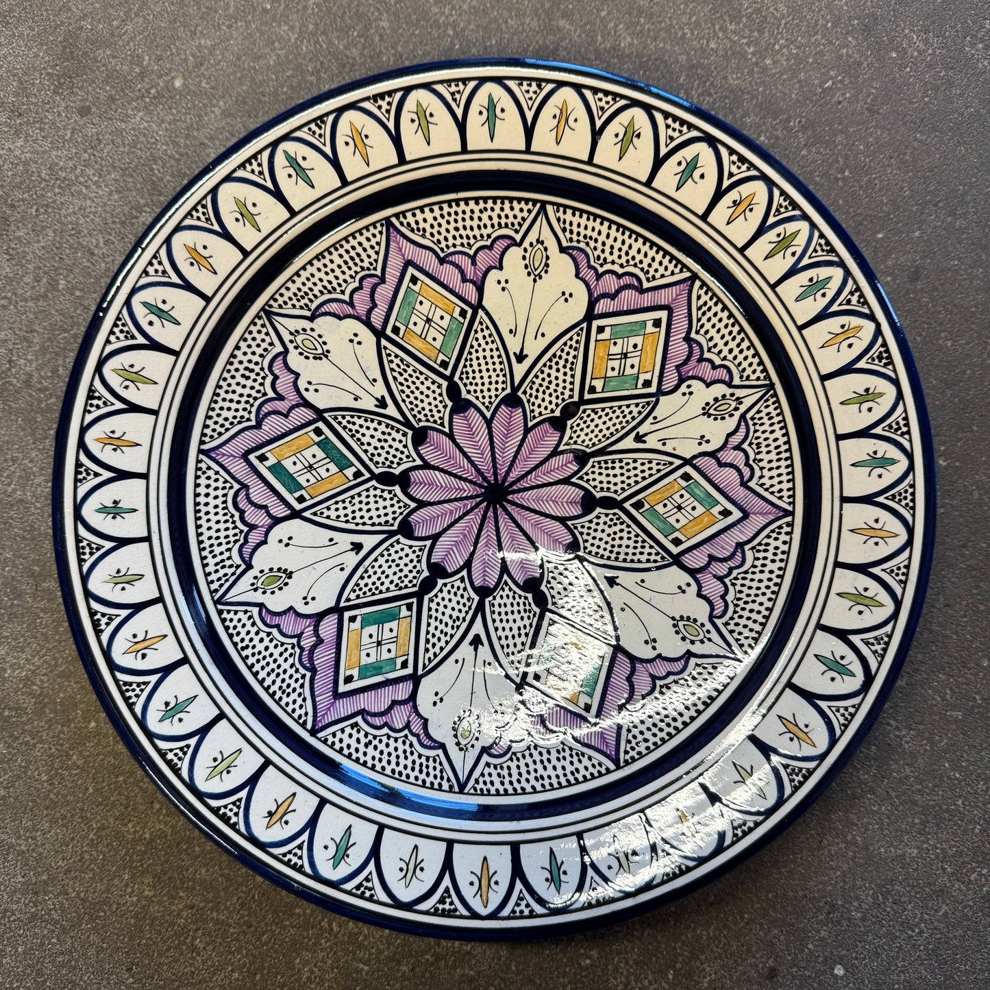 Marokkansk Fad - Dia 35 Cm - Mønstret