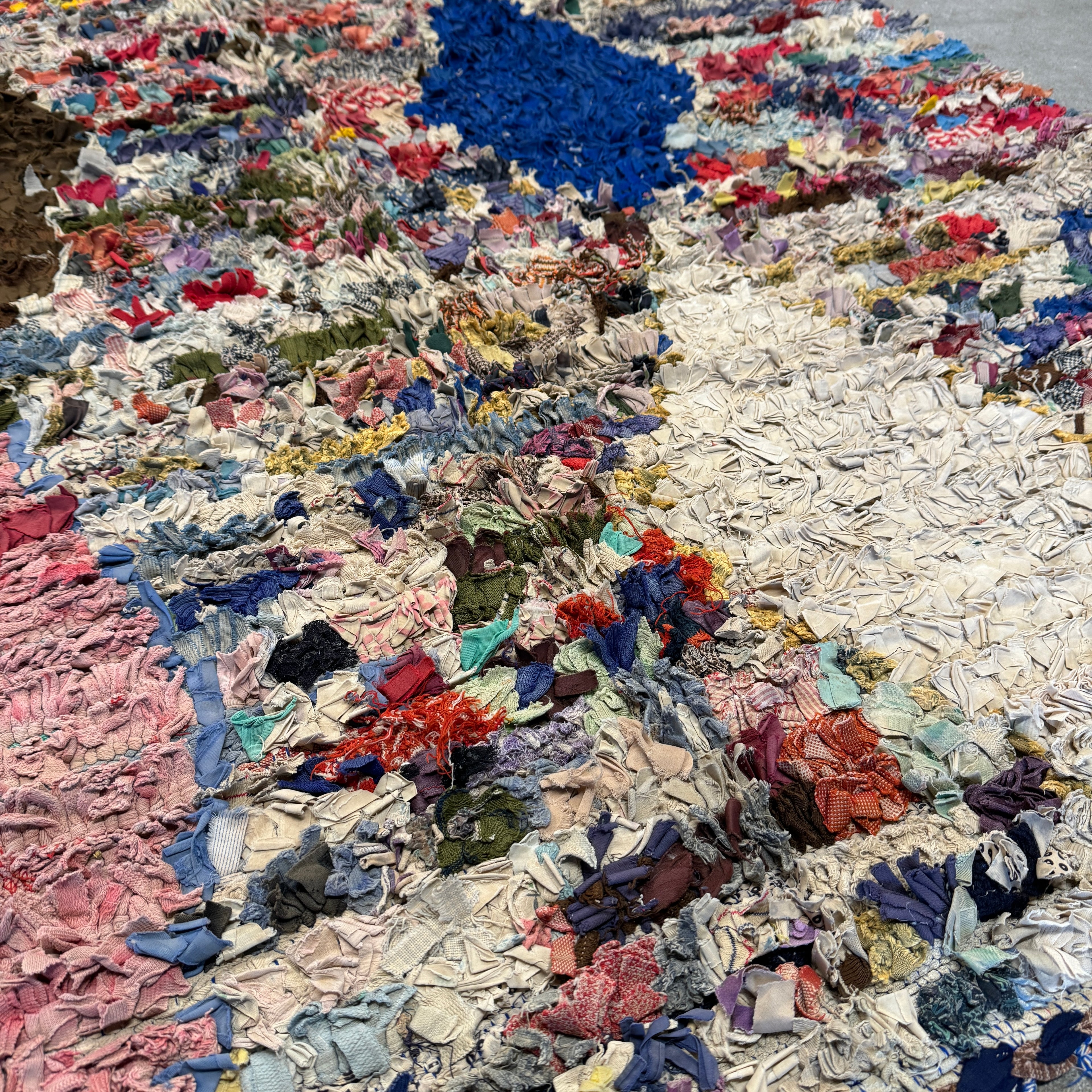 Marokkansk Boucherouite Tæppe (142 x 218 cm)