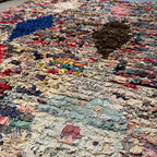 Marokkansk Boucherouite Tæppe (142 x 218 cm)