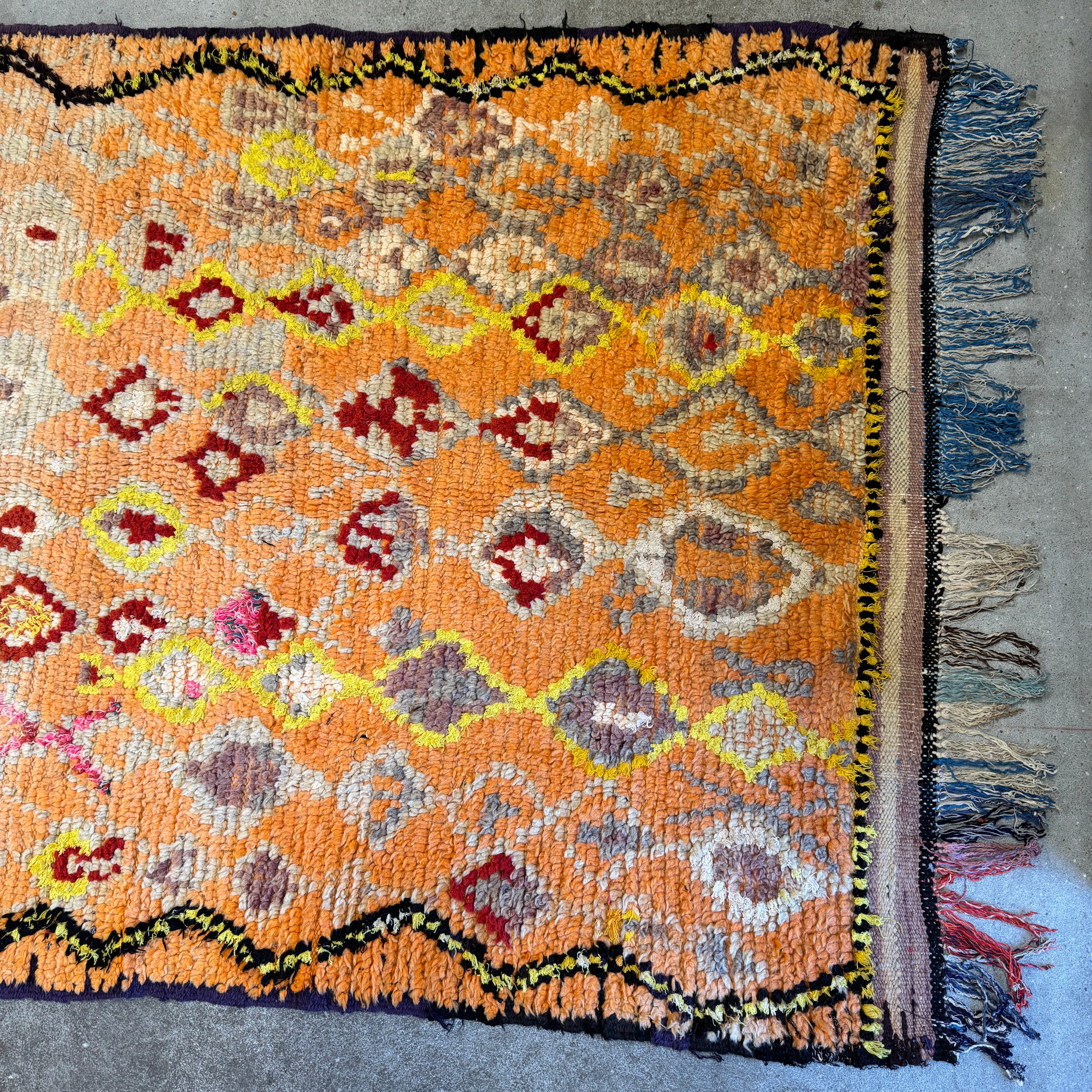 Marokkansk Boujaad Tæppe (115 x 246 cm)