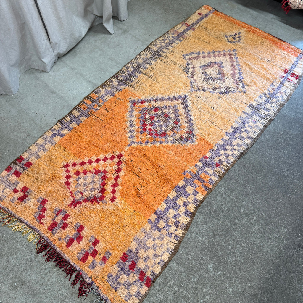 Marokkansk Boujaad Tæppe (115 x 246 cm)