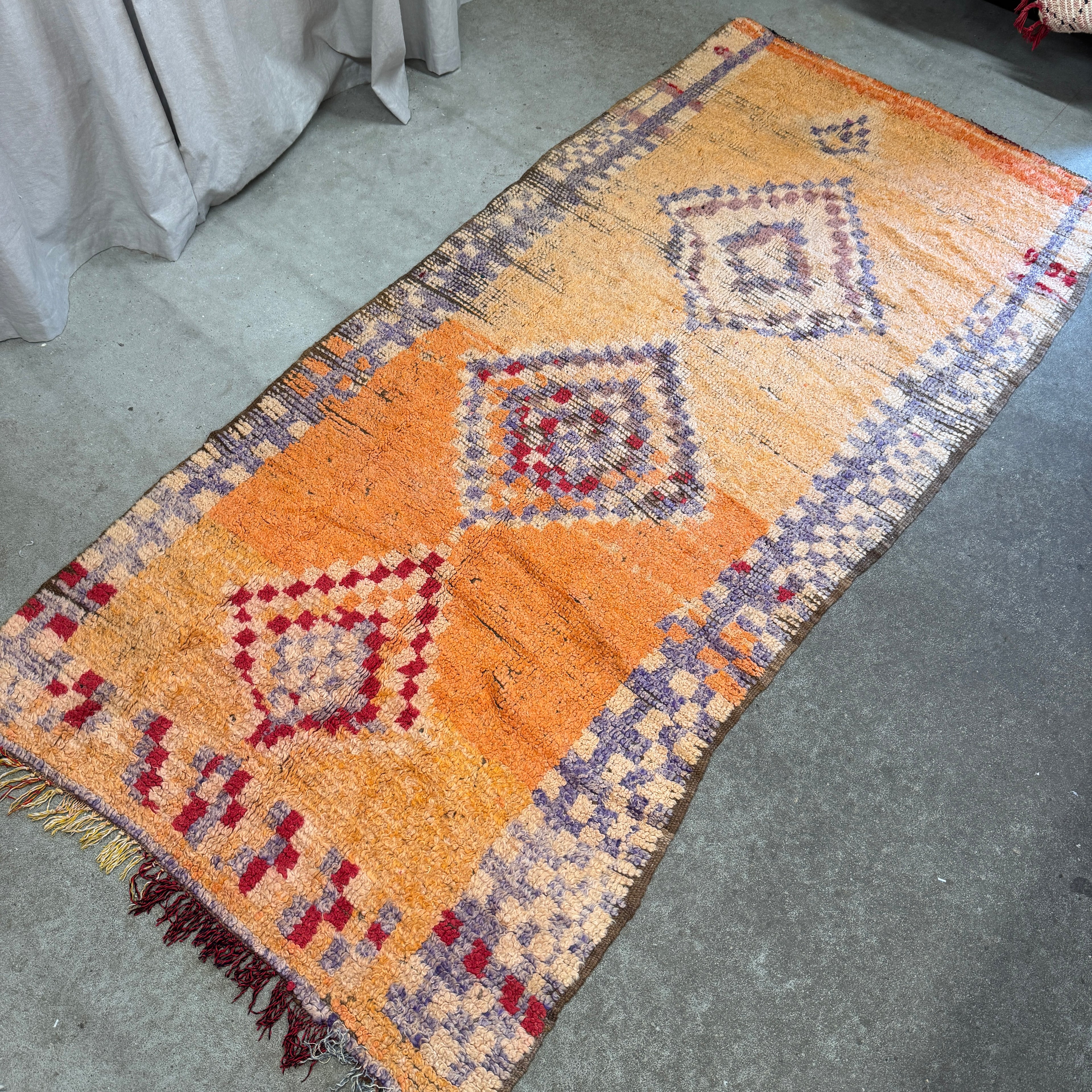 Marokkansk Boujaad Tæppe (115 x 246 cm)