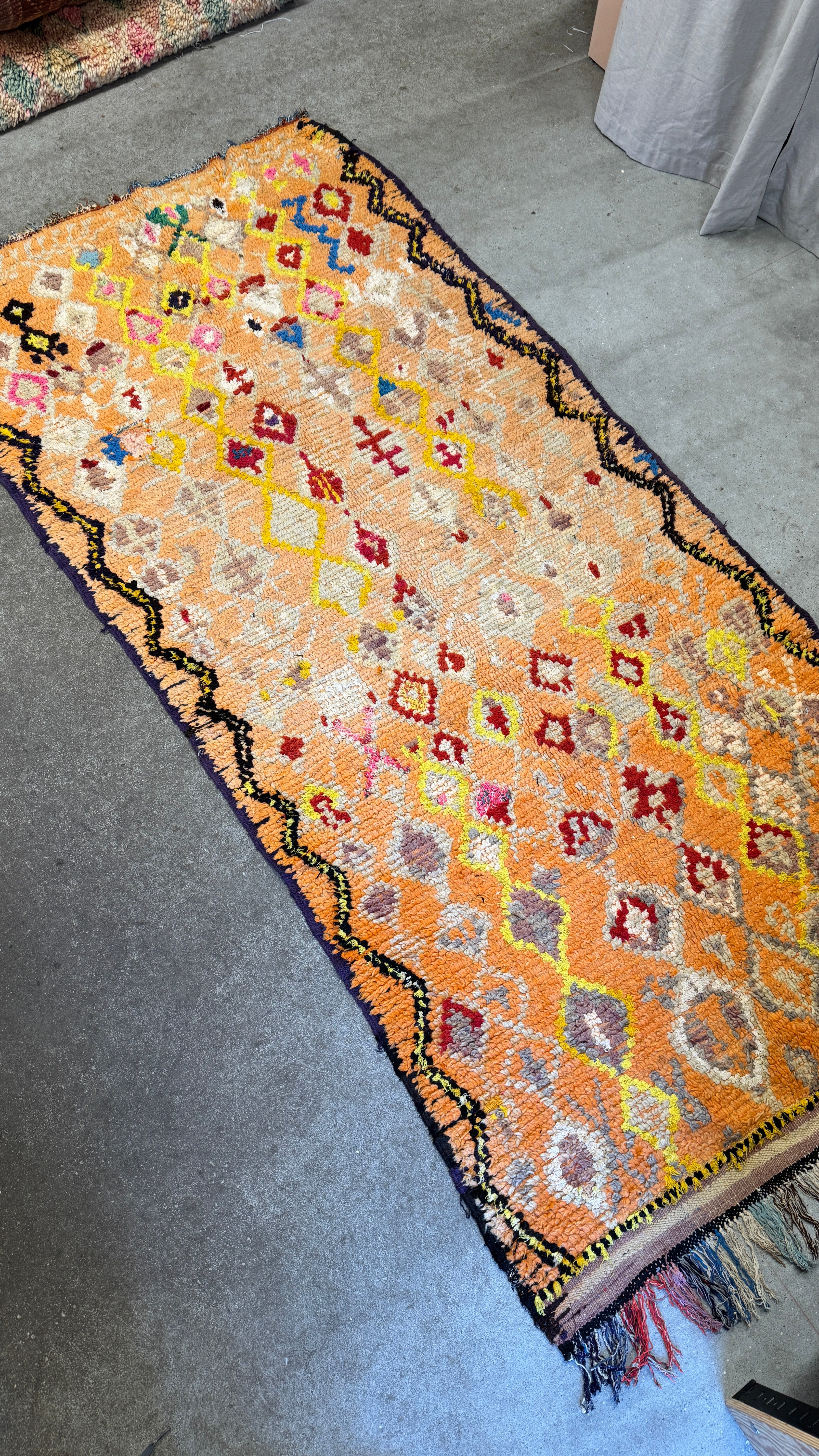 Marokkansk Boujaad Tæppe (115 x 246 cm)