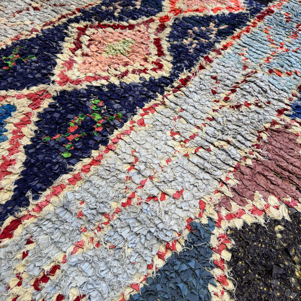 Marokkansk Boucherouite Tæppe (150x 256 cm)