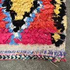 Marokkansk Boucherouite Tæppe (110 x 150 cm)