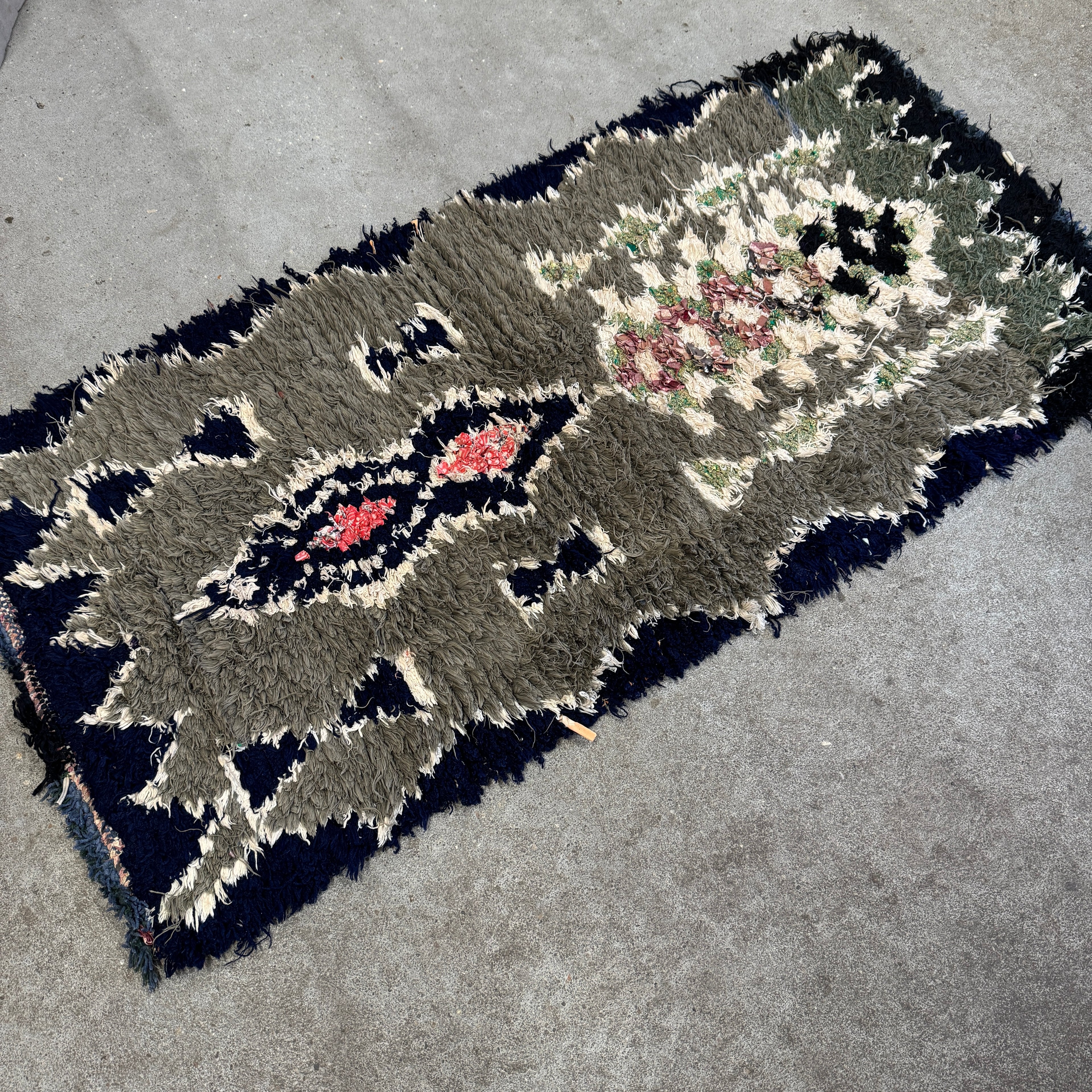 Marokkansk Boujaad Tæppe (60 x 125 cm)