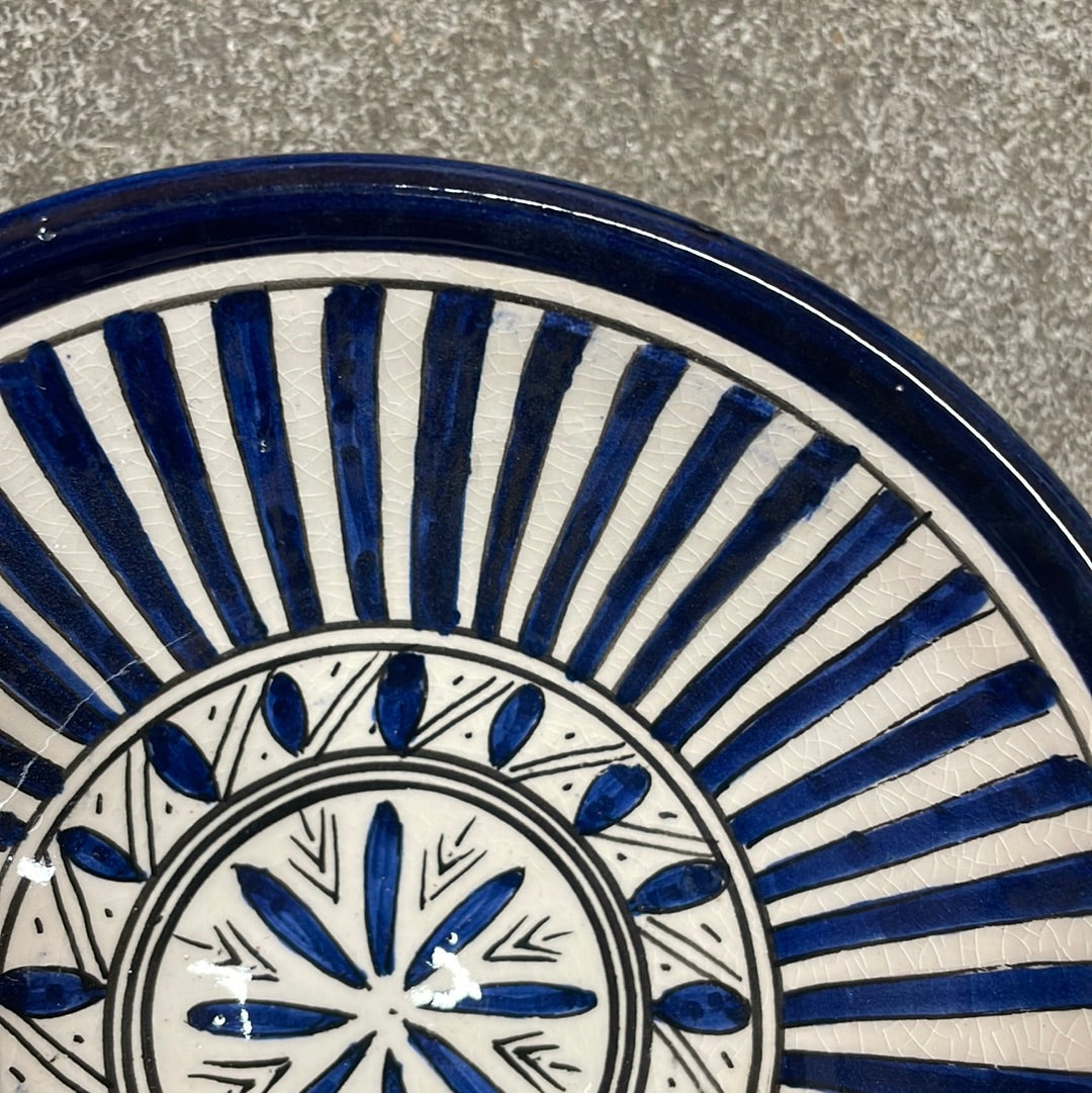 Marokkansk keramikskål - Dia 15 Cm - Mønstret