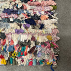 Marokkansk Boucherouite Tæppe (142 x 218 cm)