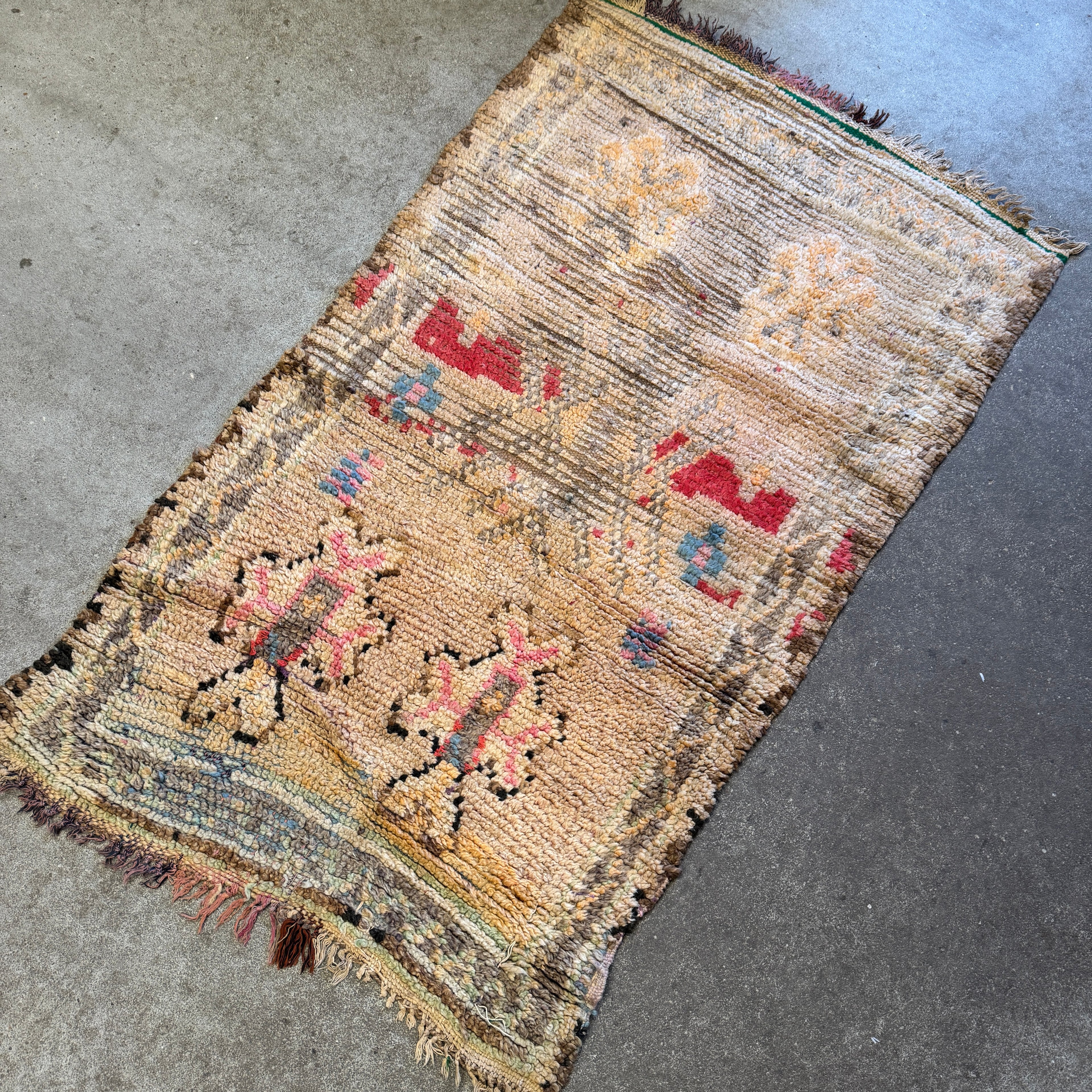 Marokkansk Boujaad Tæppe (79x 142 cm)
