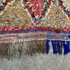 Marokkansk Boucherouite Tæppe (113 x 140 cm)