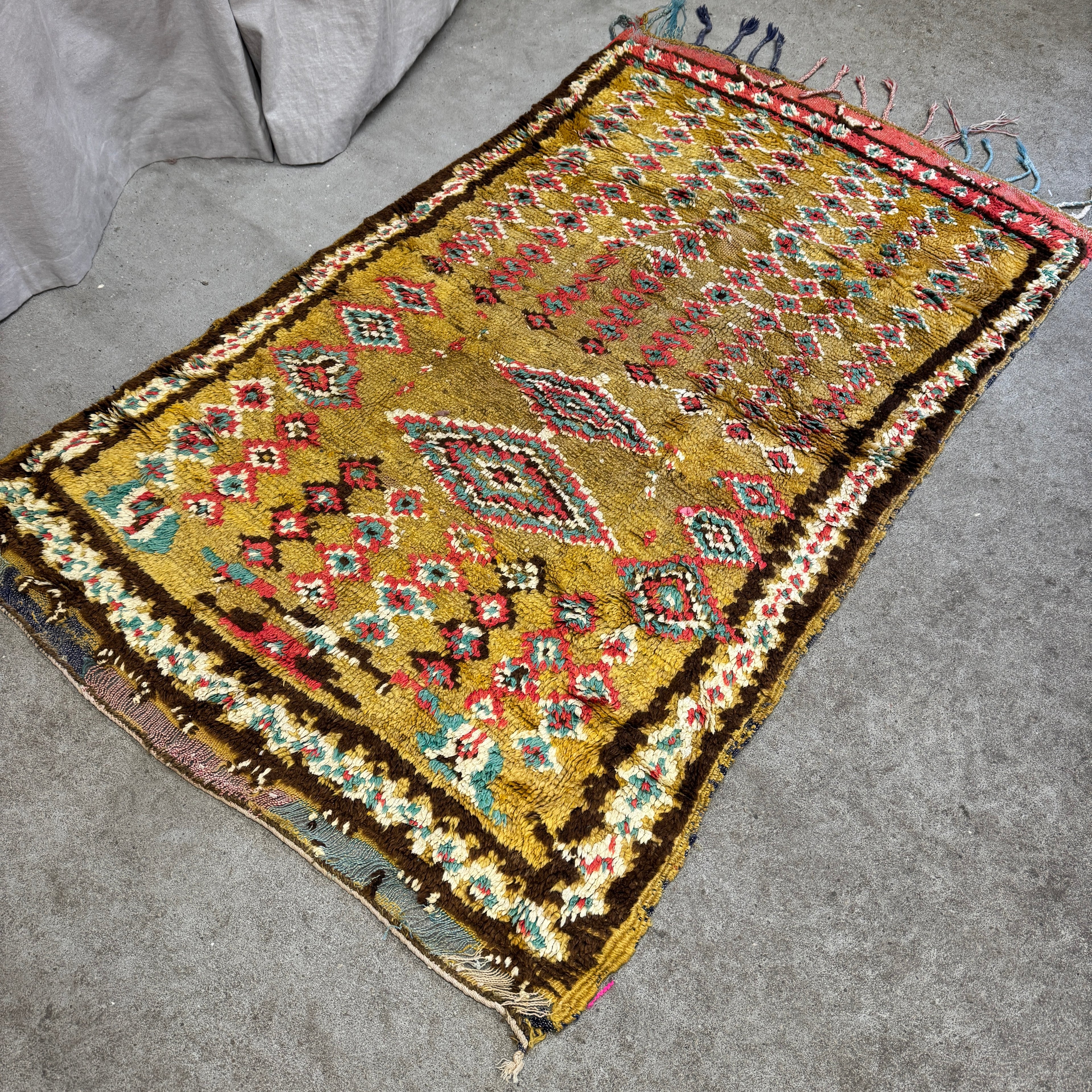 Marokkansk Boujaad Tæppe (103 x 153 cm)