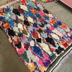 Marokkansk Boucherouite Tæppe (130 x 220 cm)
