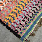 Marokkansk Boucherouite Tæppe (85 x 206cm)