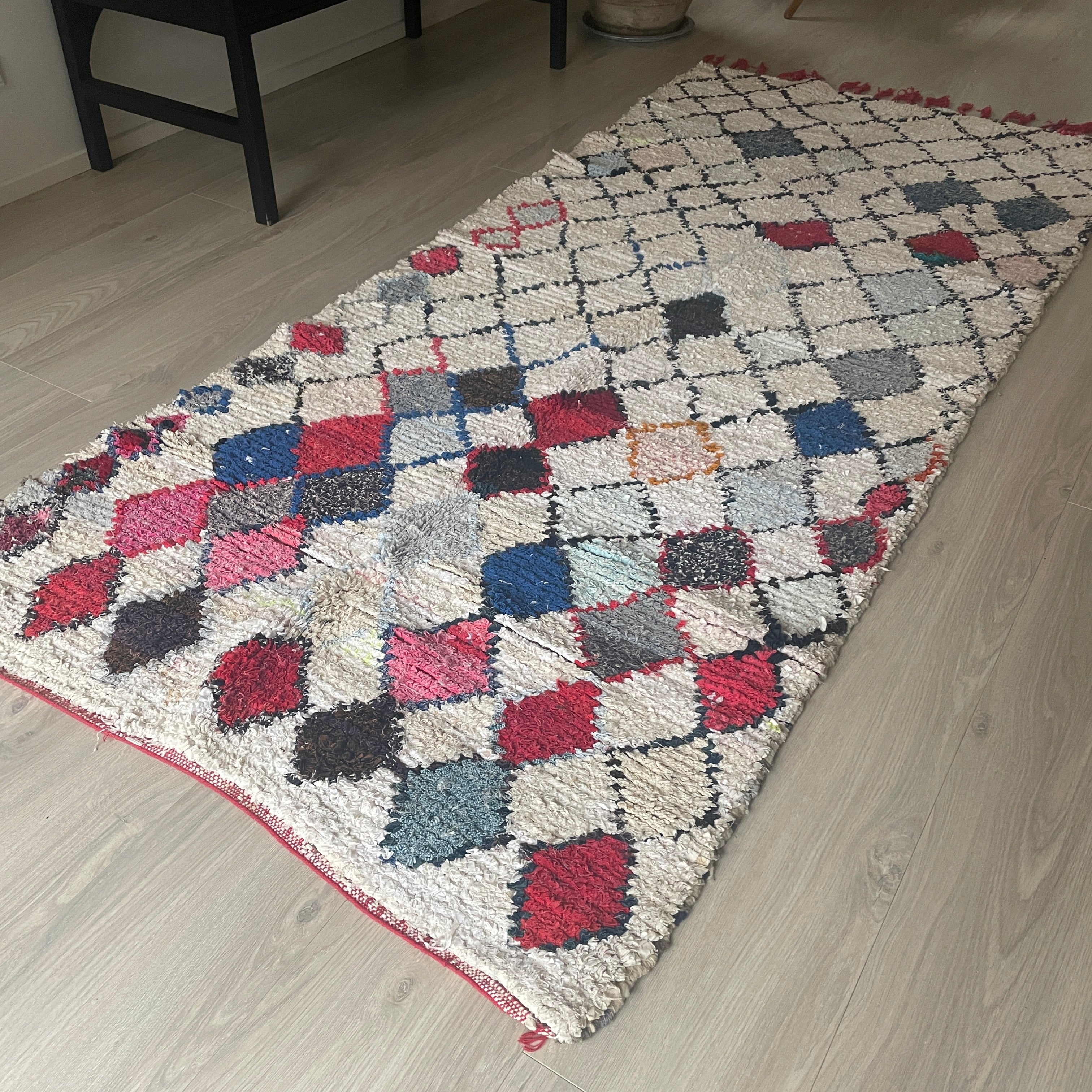 Marokkansk Boucherouite Tæppe (116 x 262cm)
