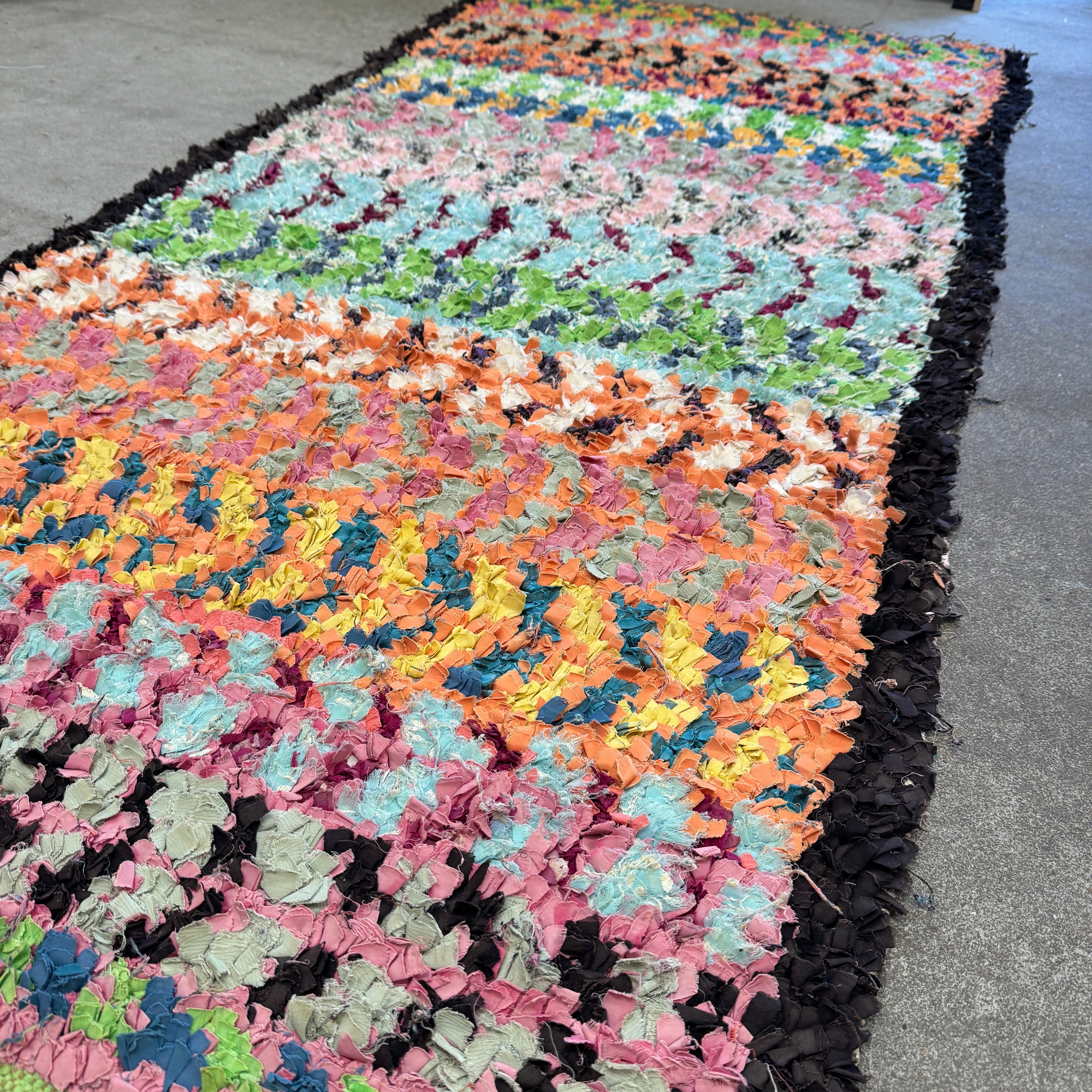 Marokkansk Boucherouite Tæppe (85 x 206cm)