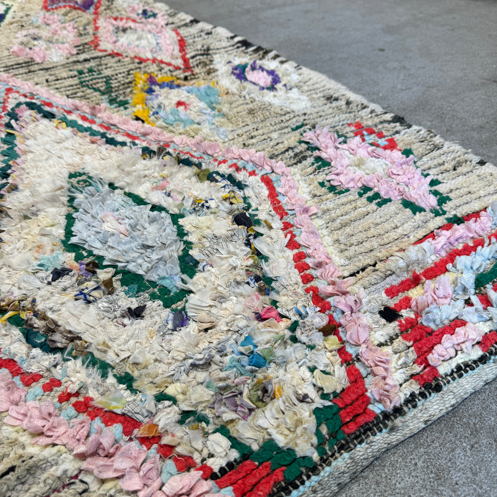 Marokkansk Boucherouite Tæppe (94 x 196 cm)