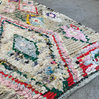 Marokkansk Boucherouite Tæppe (94 x 196 cm)