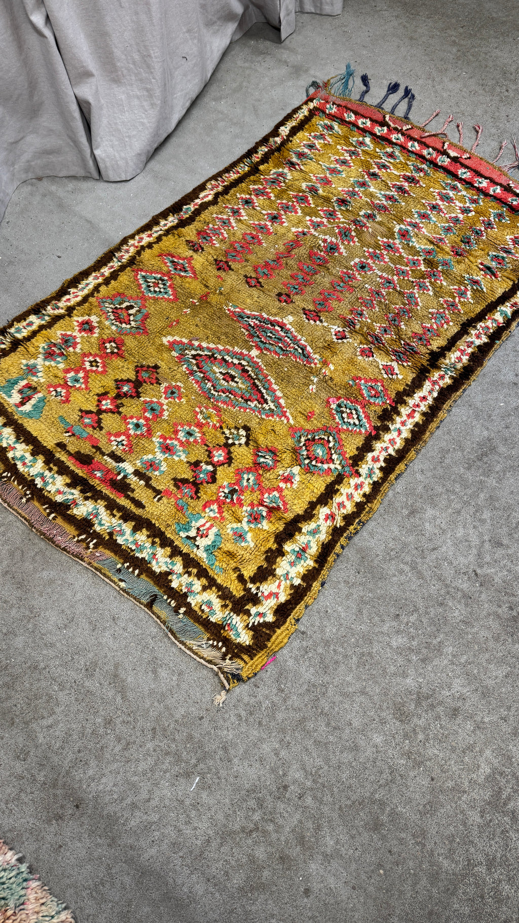Marokkansk Boujaad Tæppe (103 x 153 cm)