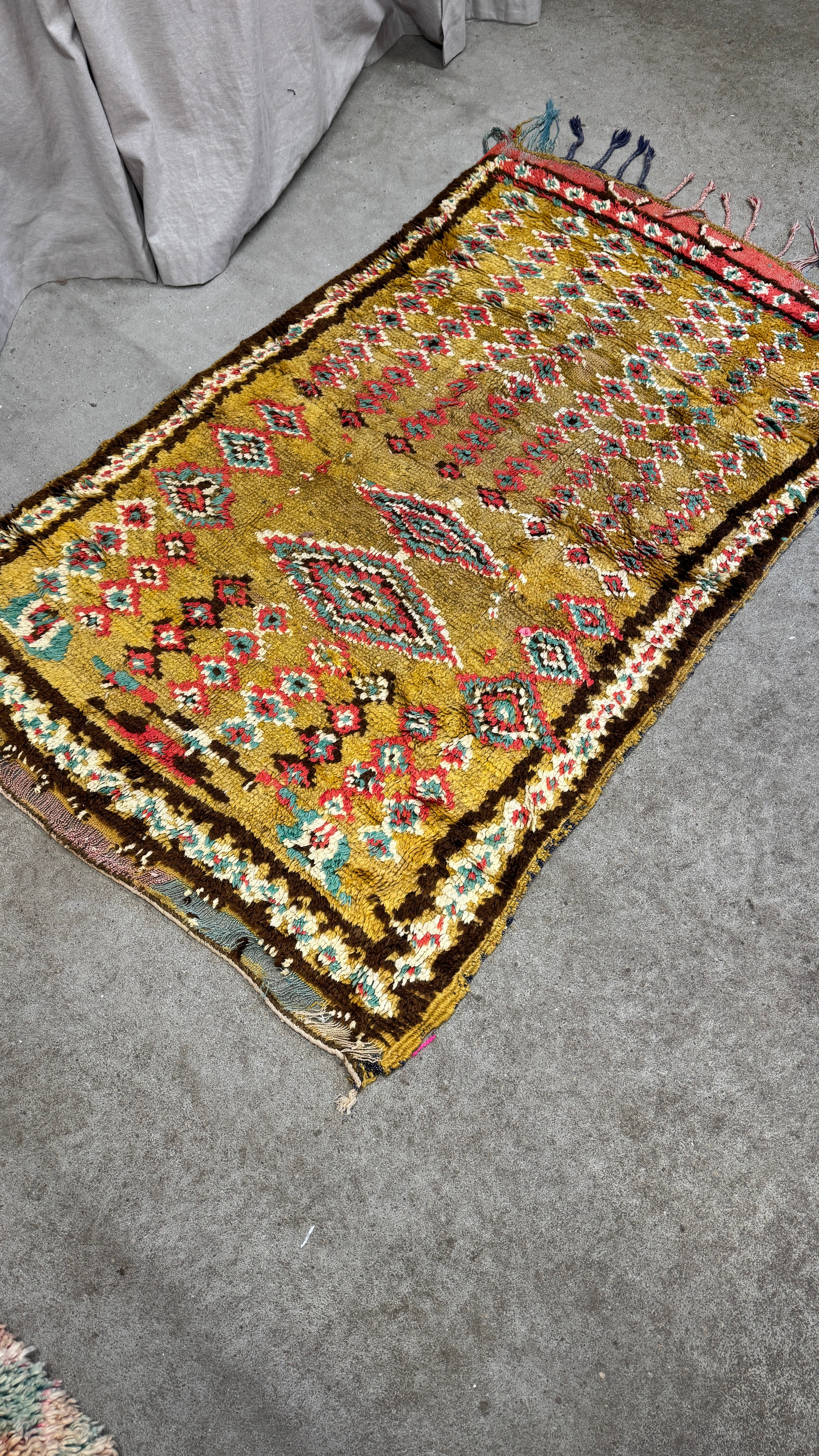 Marokkansk Boujaad Tæppe (103 x 153 cm)