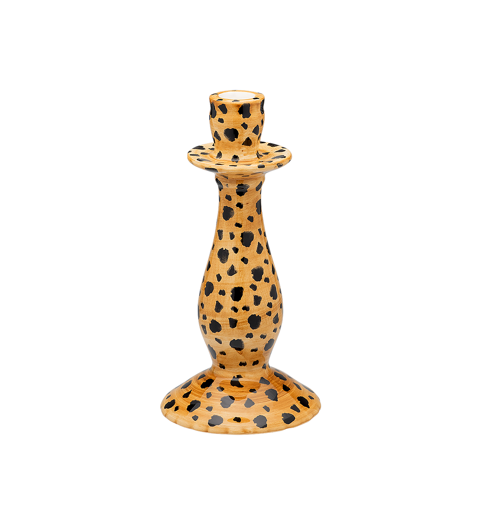 Anna + Nina -Leopard Lysestage - Keramik