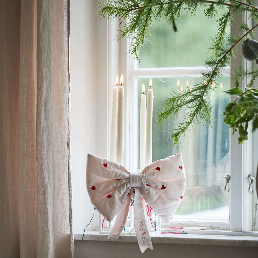 Blåmst Julesløjfe - Lyserød