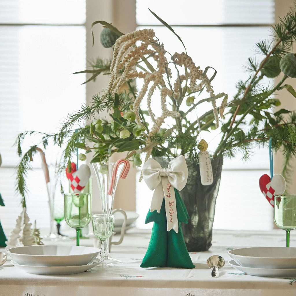 Blåmst Juletræ I Stof - Grøn
