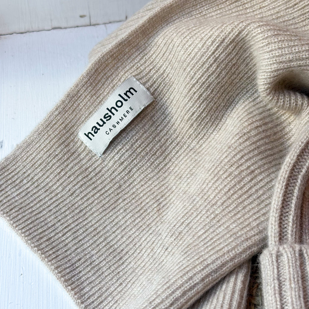 Cashmere Tørklæde - Beige