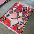 Marokkansk Boucherouite Tæppe (110 x 150 cm)