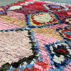 Marokkansk Boucherouite Tæppe (110 x 150 cm)