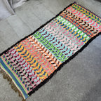 Marokkansk Boucherouite Tæppe (85 x 206cm)