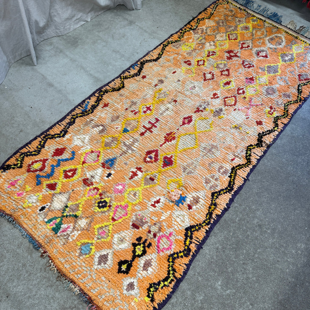Marokkansk Boujaad Tæppe (115 x 246 cm)