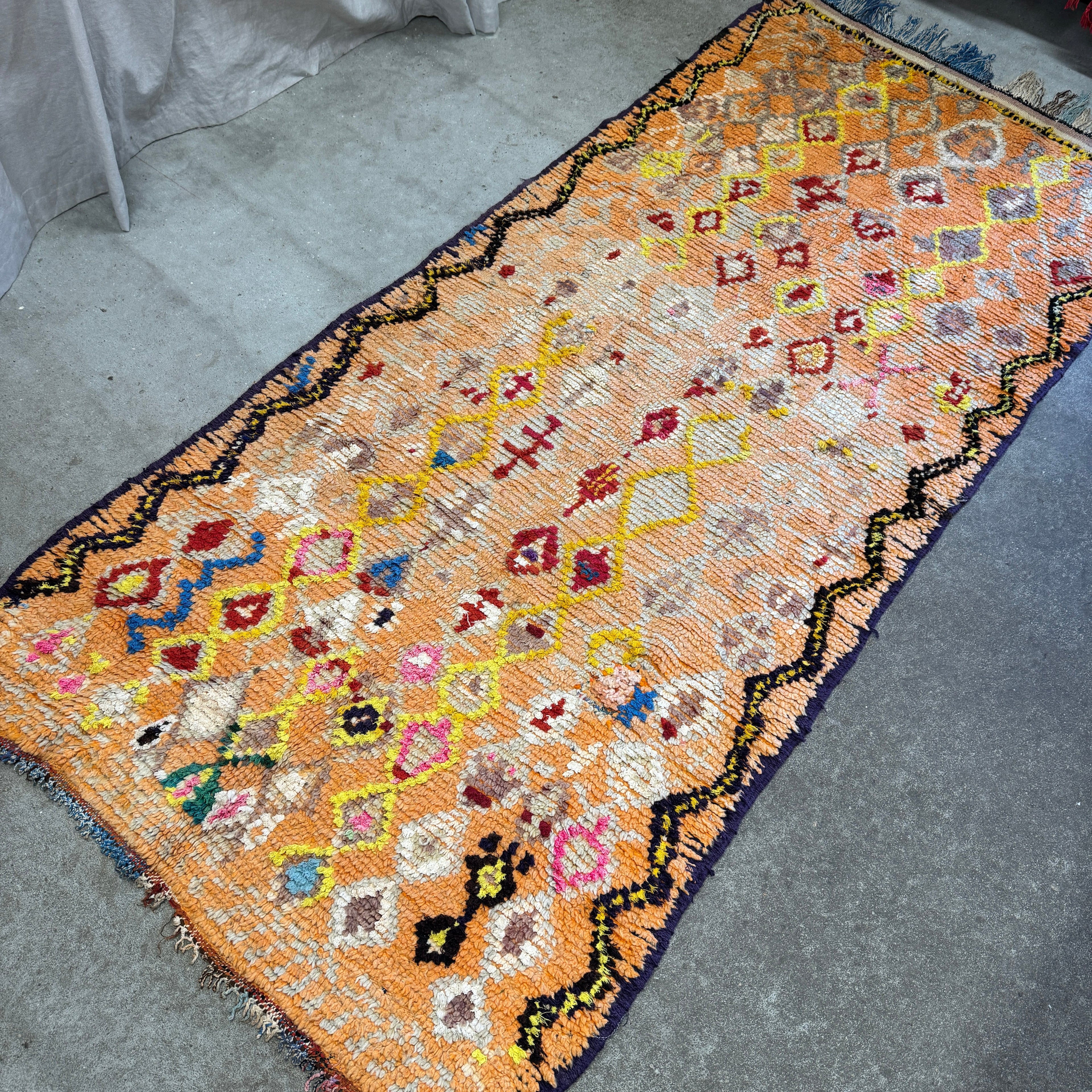 Marokkansk Boujaad Tæppe (115 x 246 cm)