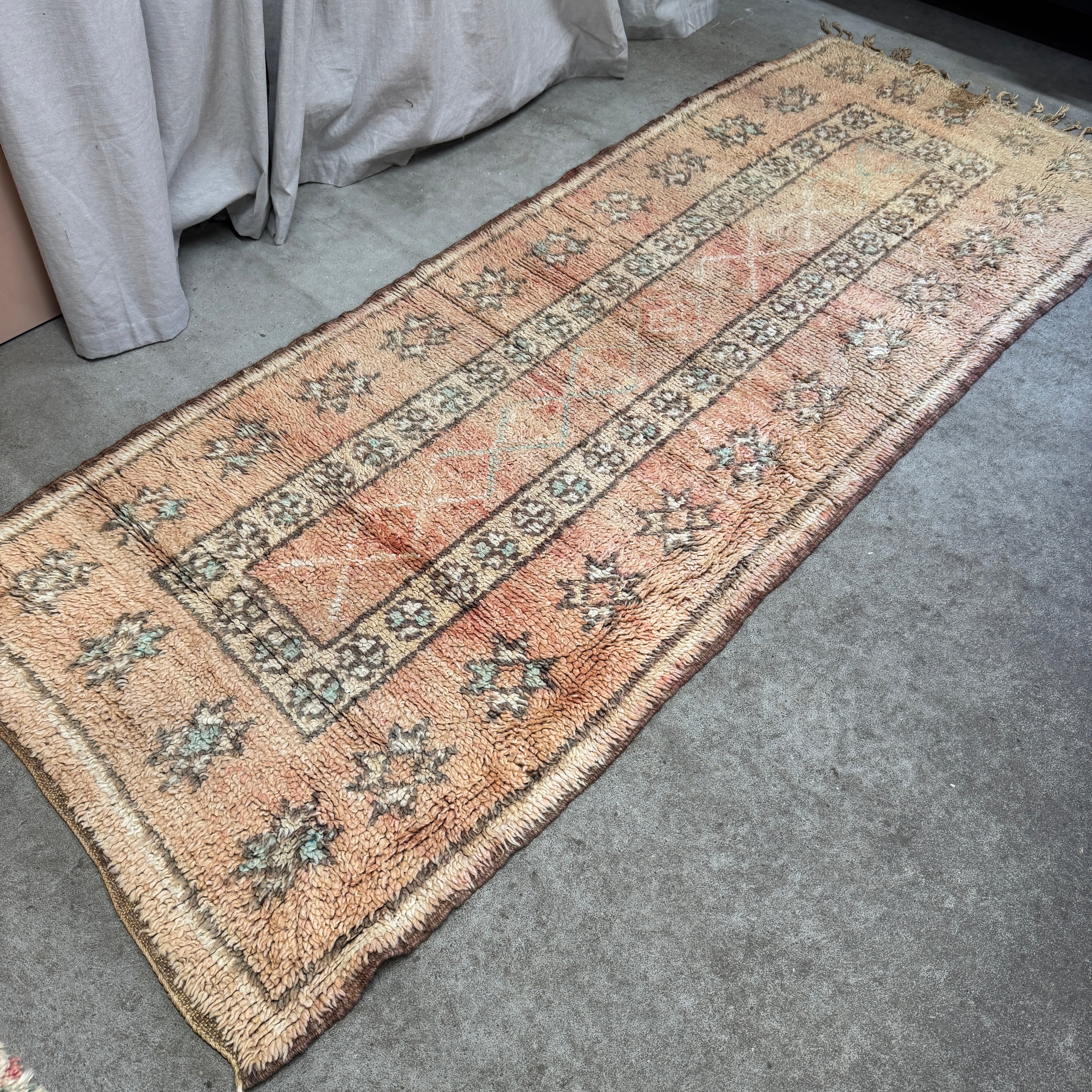 Marokkansk Boujaad Tæppe (102 x 265 cm)