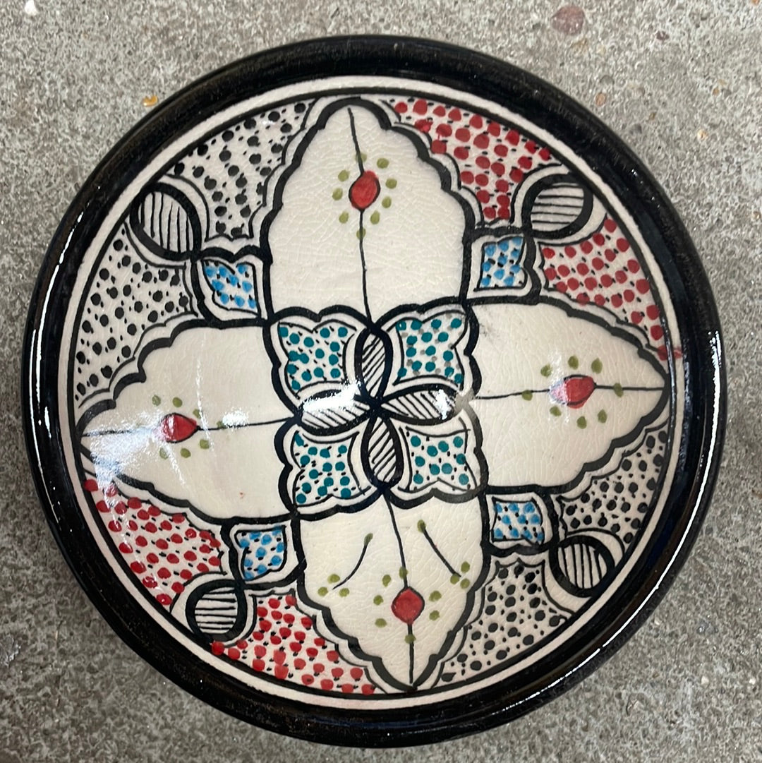 Marokkansk keramikskål - Dia 12 Cm - Mønstret