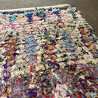 Marokkansk Boucherouite Tæppe (126 x 195 cm)