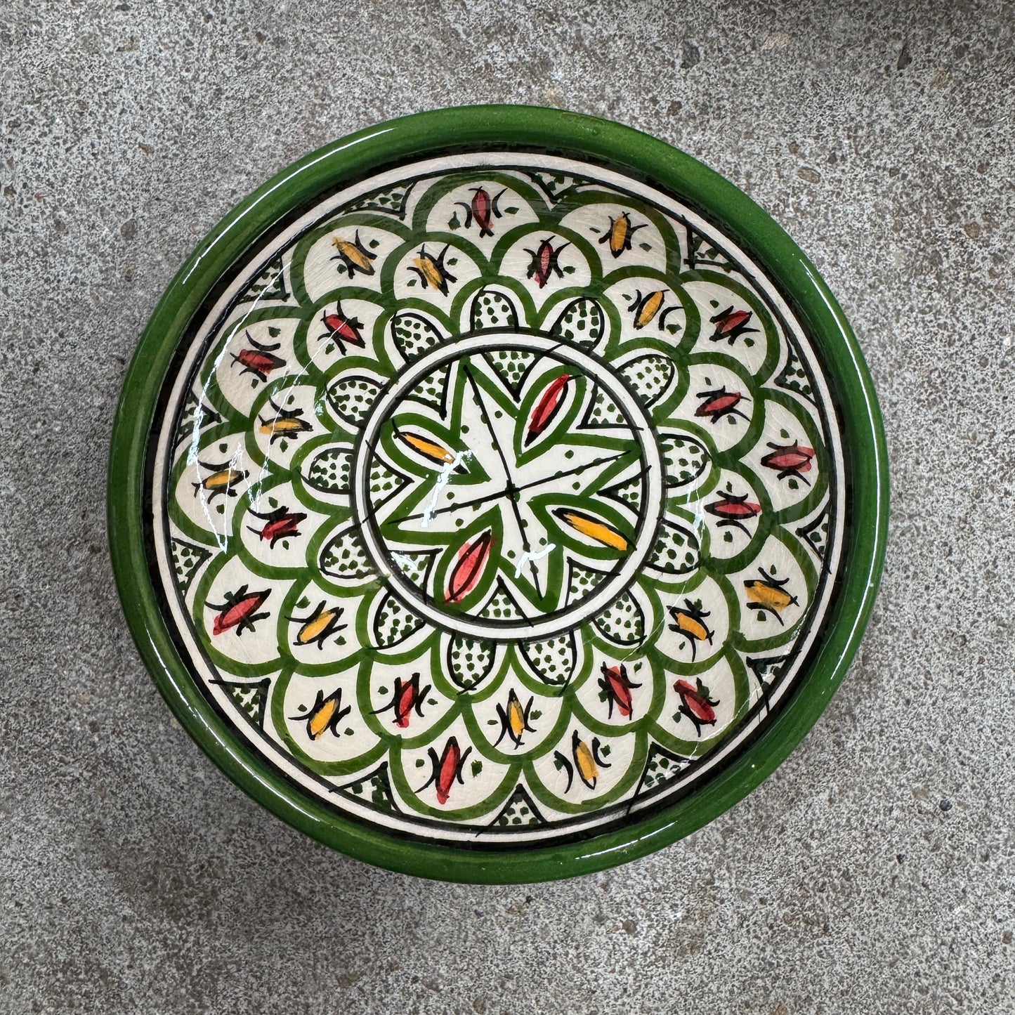 Marokkansk keramikskål - Dia 12 Cm - Mønstret