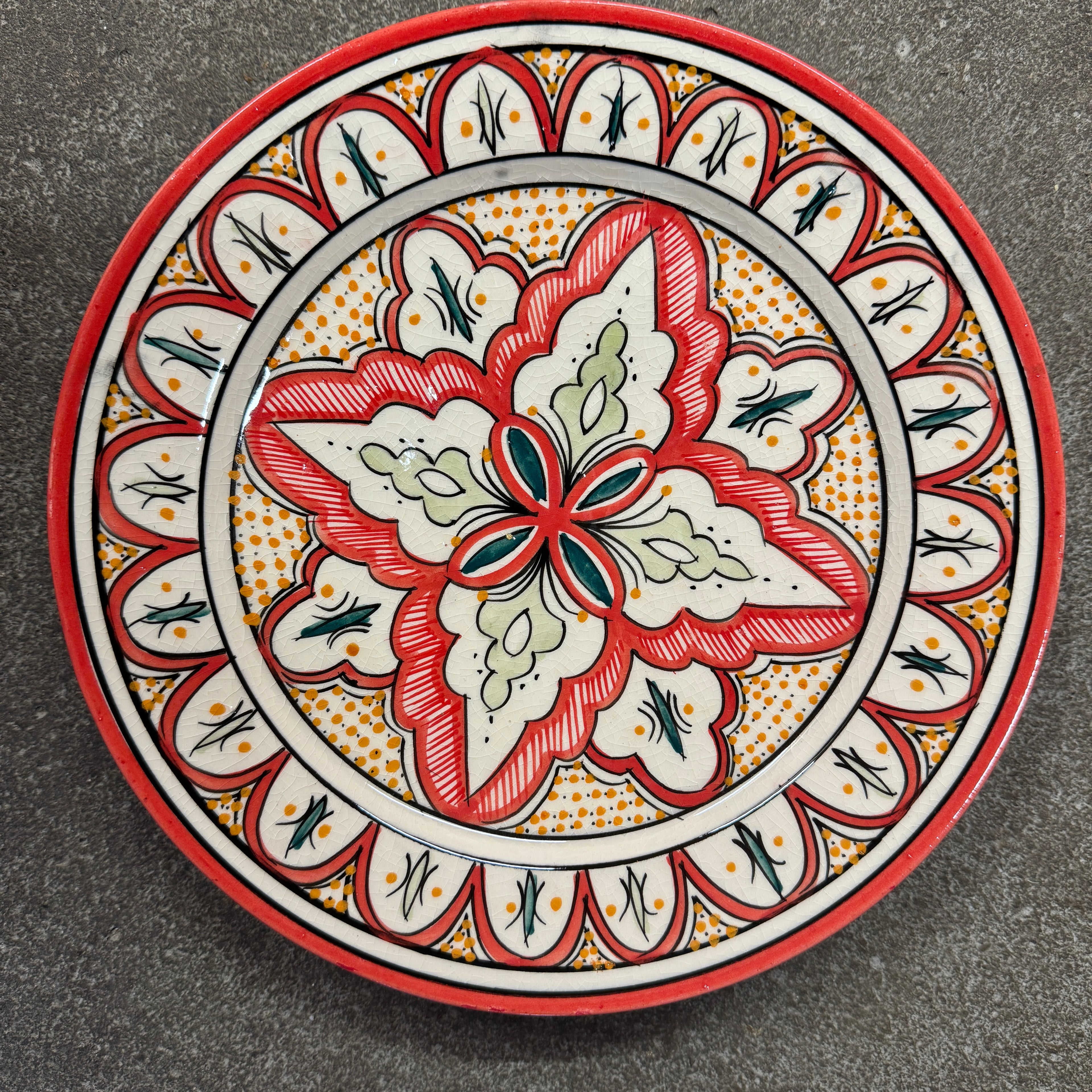Marokkansk Fad - Dia 25 Cm