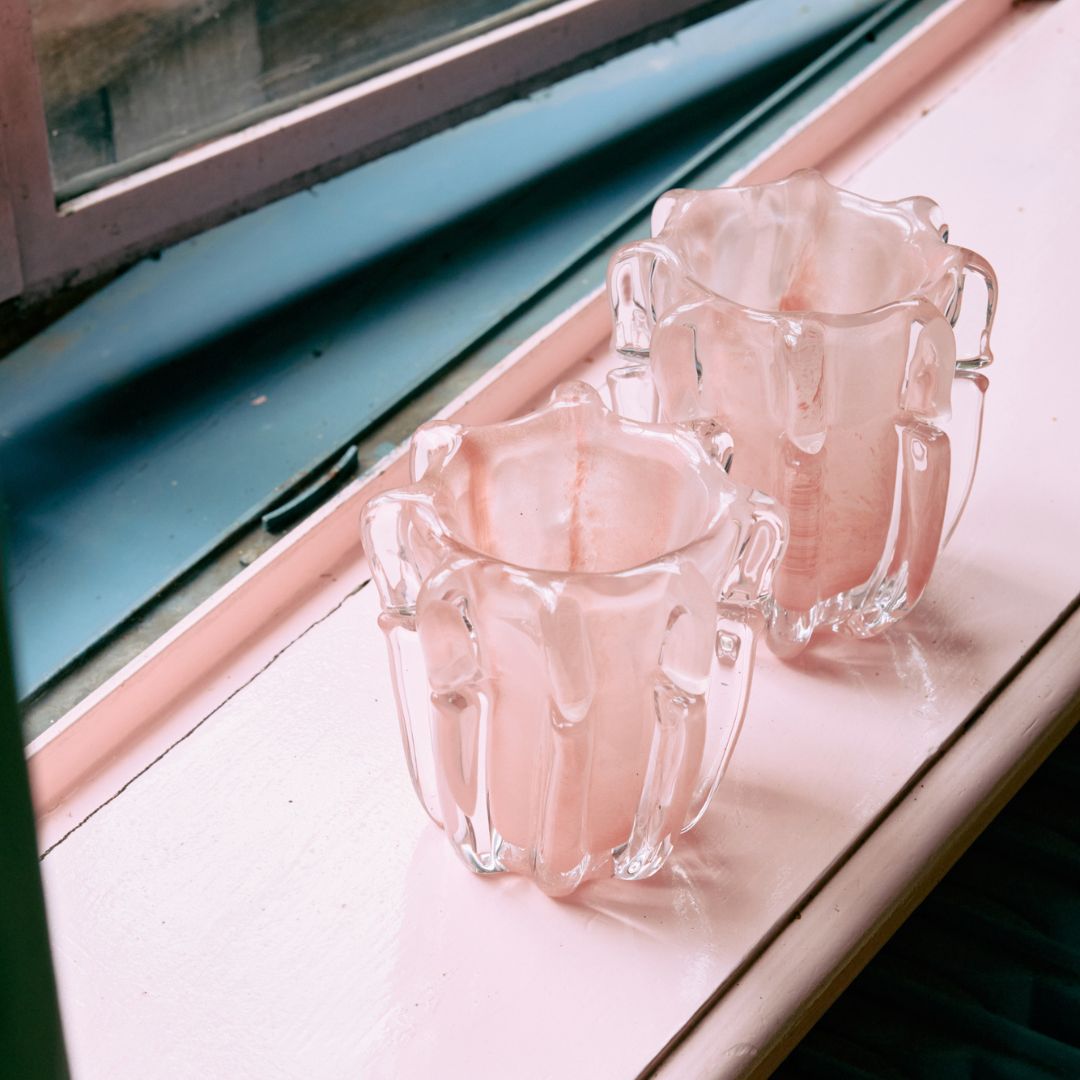 HK Living - Glas - Lysestage - OBS forudbestilling