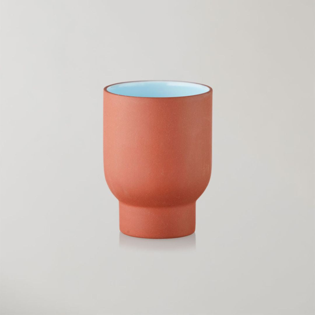 STUDIO ABOUT Keramik Kop - Terracotta/Blue- 2-Pak
